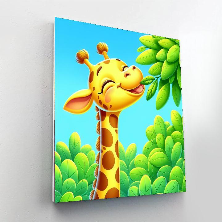 Gigglesome Giraffe Painting By Numbers Kit