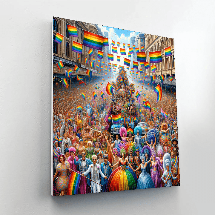 Sydney Mardi Gras - Sydney Number Painting