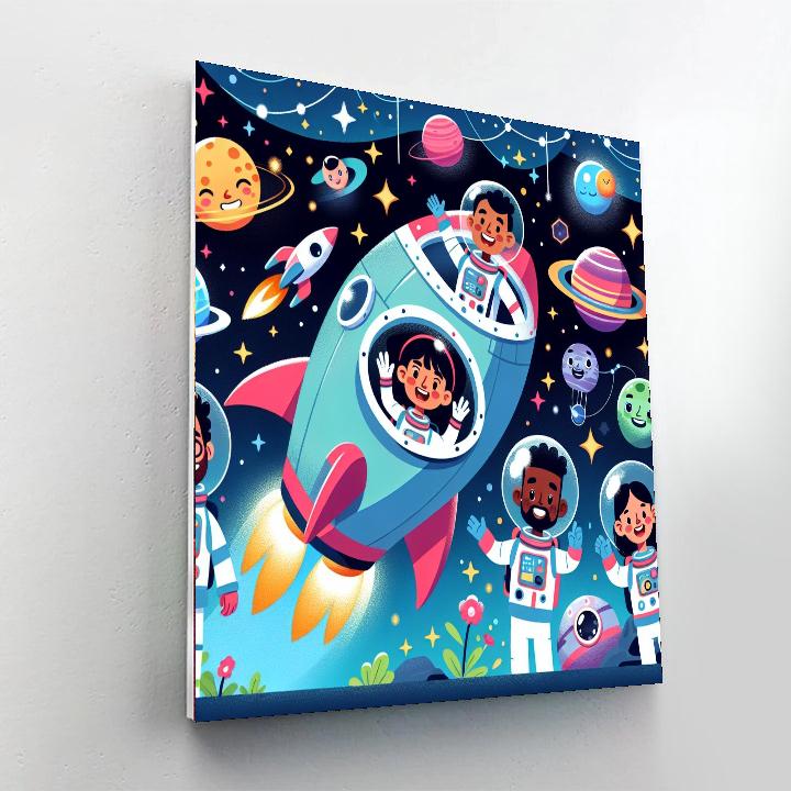 Astro Adventures Paint By Numbers Art