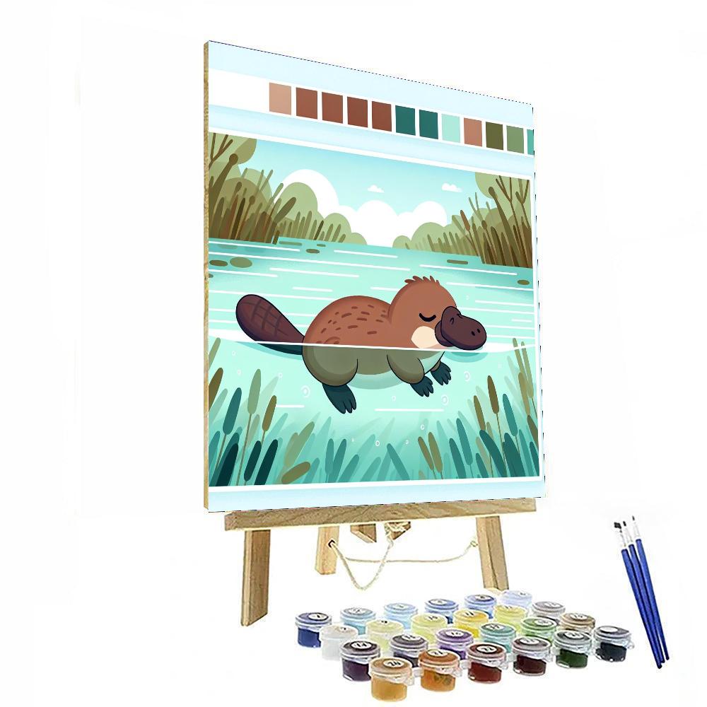 Placid Platypus Paint By Numbers Art