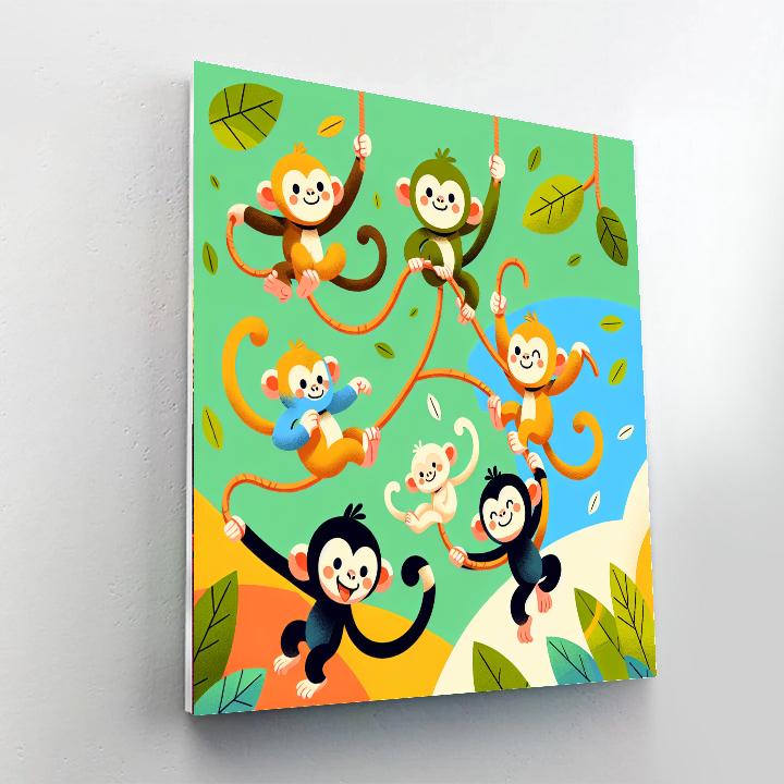 Magical Monkeys Paint By Numbers Kits
