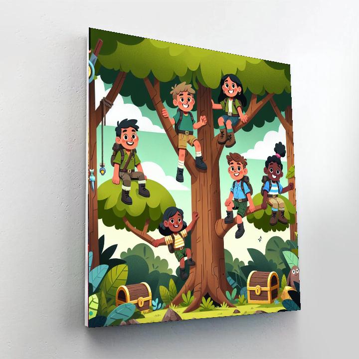 Treetop Treasure Adventure Numbered Painting Kits