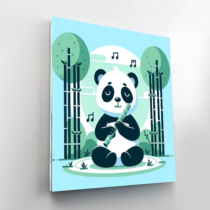 Panda's Bamboo Serenade Paint By Numbers Kits