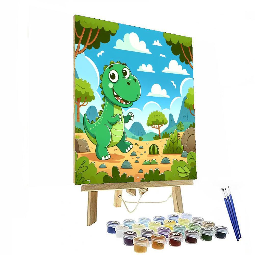 Exploring Dinosaur Paint By Number