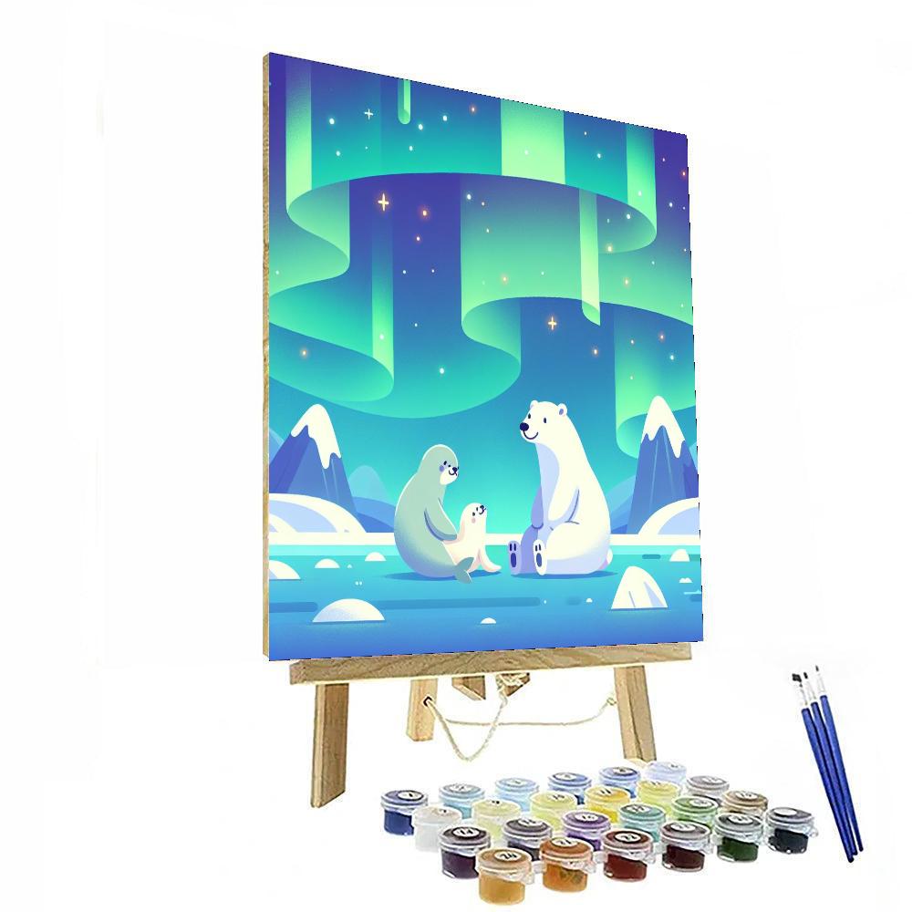 Polar Lights Safari Number Painting