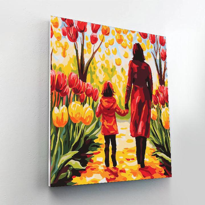 Blossoming Love Portrait Number Painting