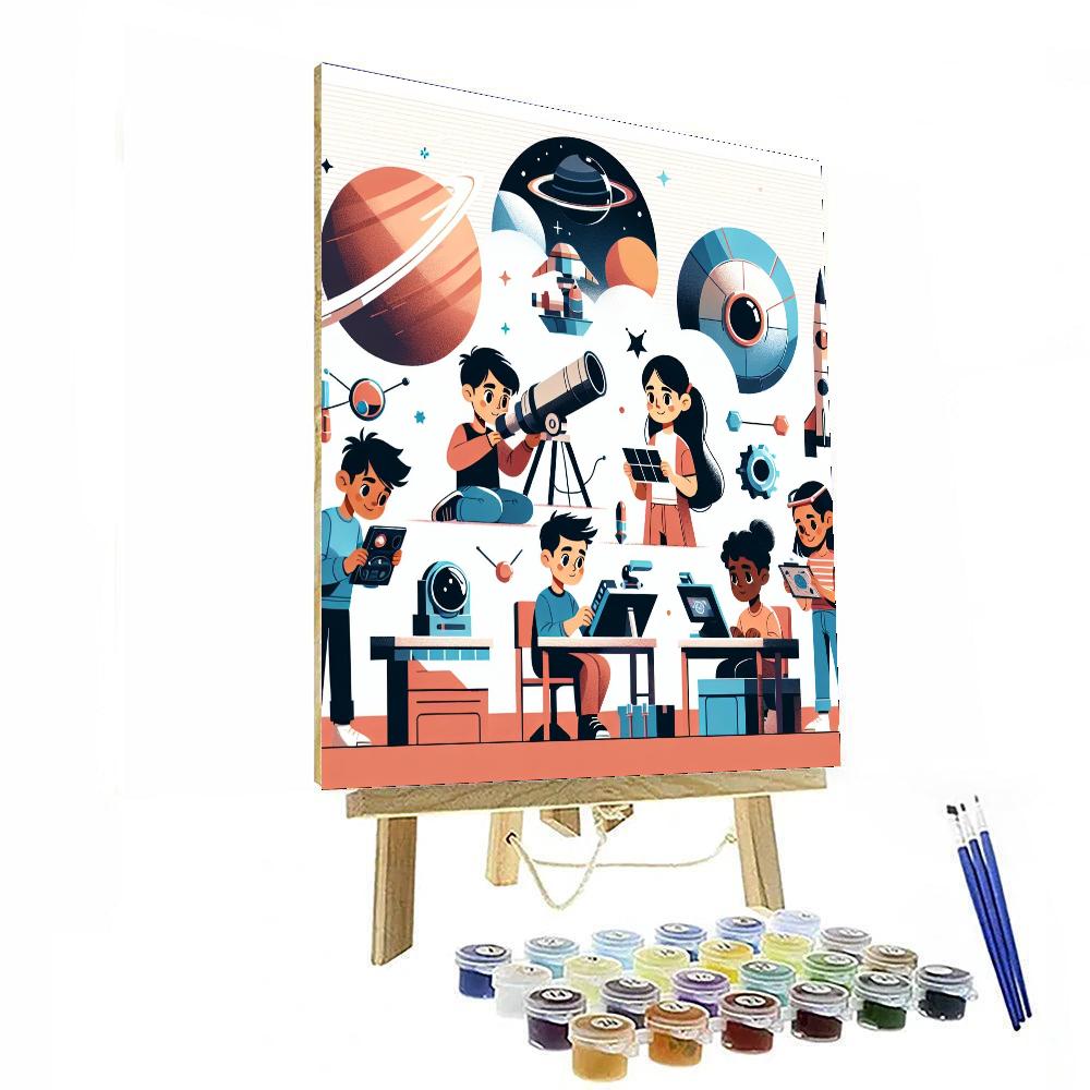 Space Pioneer Program Paint By Numbers