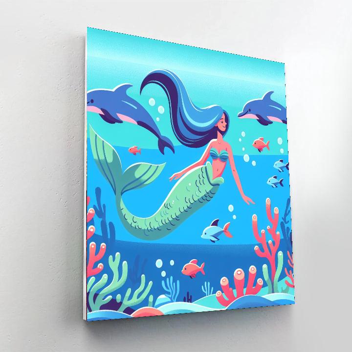 Mermaid's Undersea Kingdom Paint By Number
