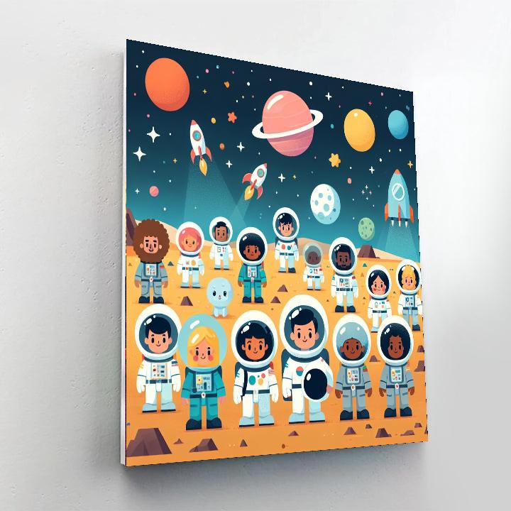 Space Pioneer Painting Number Kit