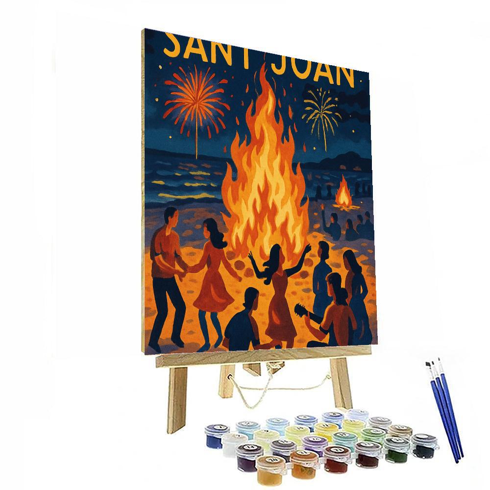 Feast Of Sant Joan - Spain Painting Number Kit