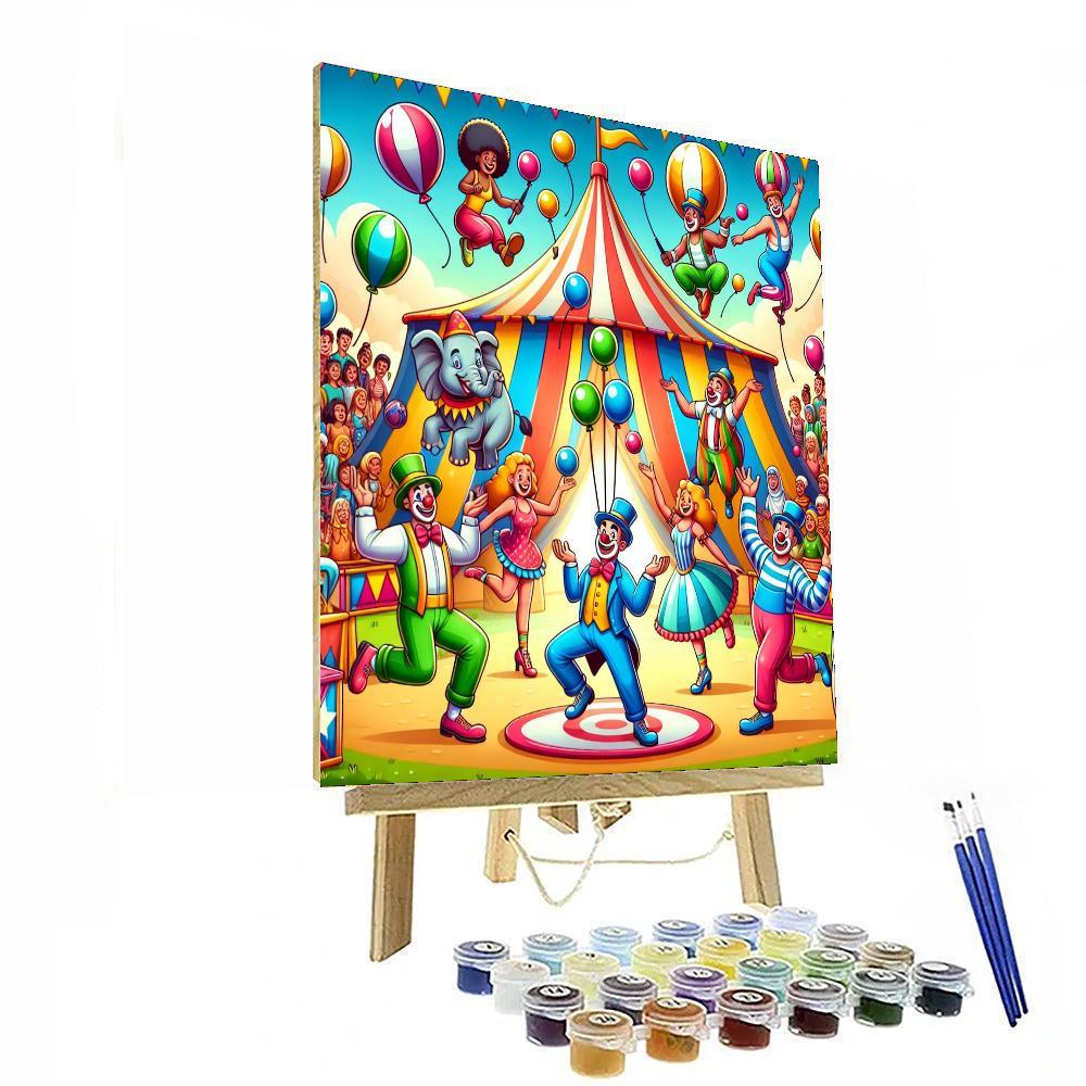 Lively Circus Celebration DIY Paint By Numbers