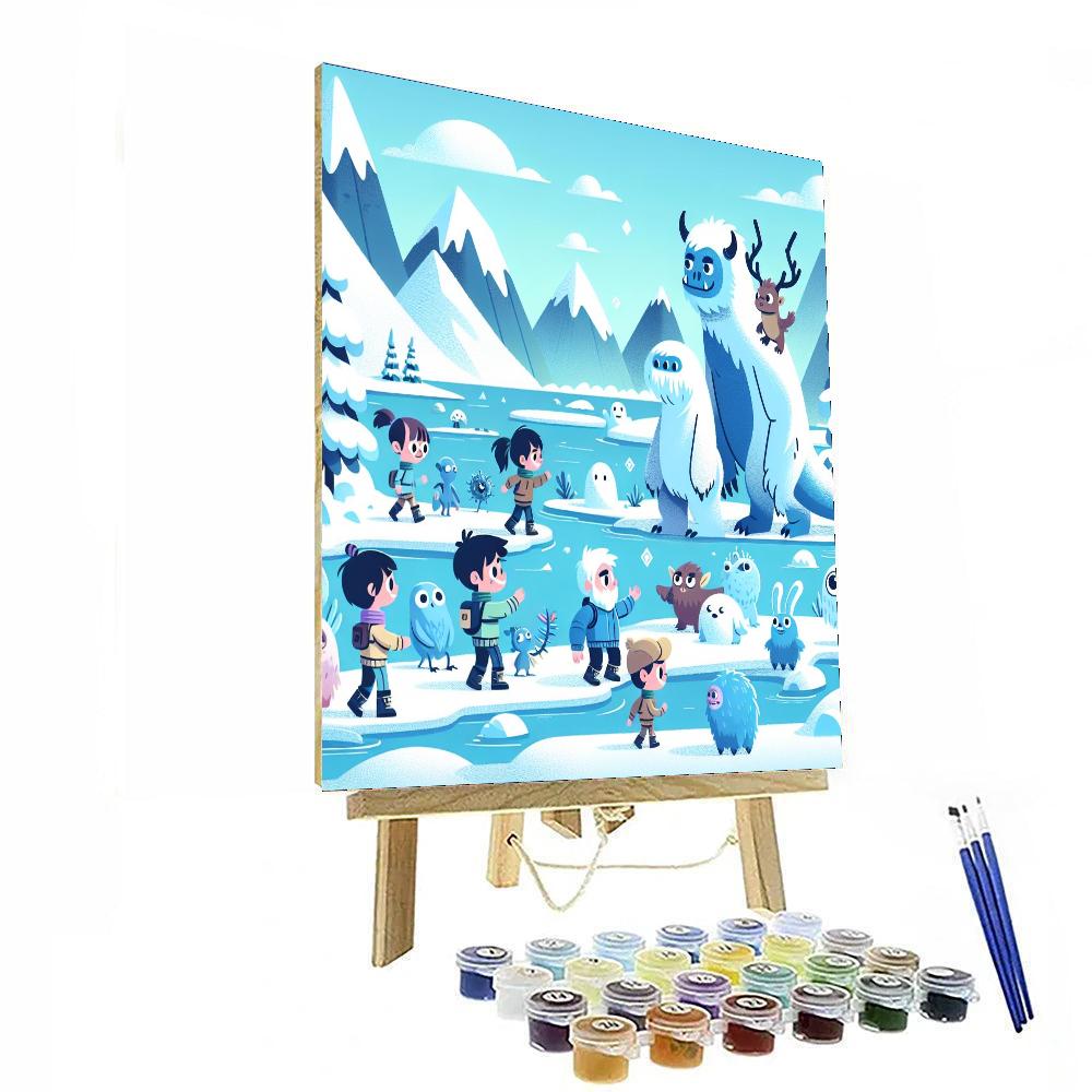 Frosty Fantasy Fjord Number Painting