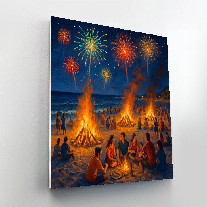 Festival Of Sant Joan - Barcelona Number Painting