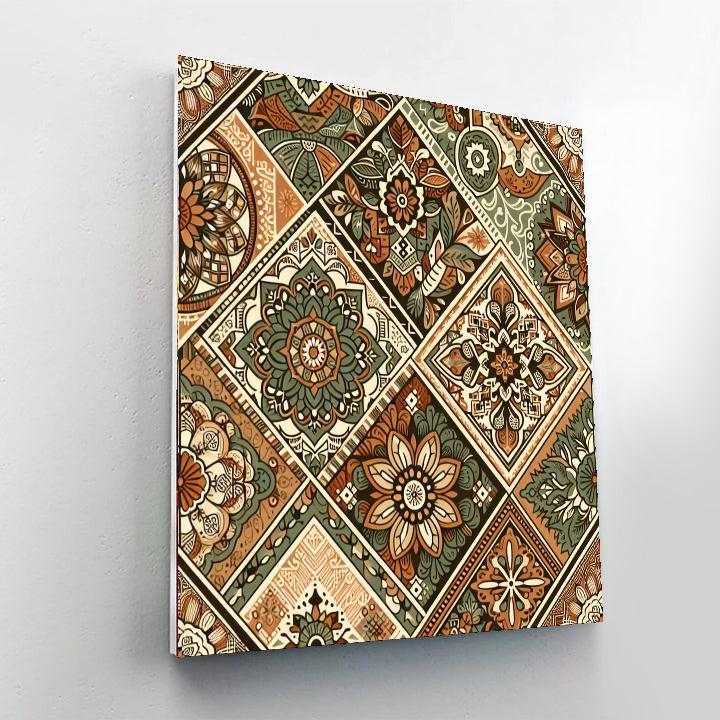 Chic Bohemian Patterns Painting Number Kit