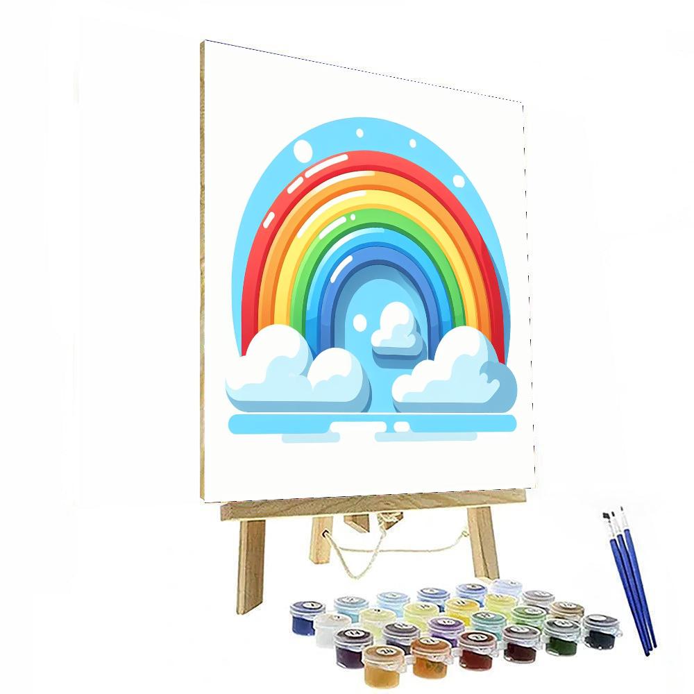 Magical Rainbow World Painting By Numbers Kit