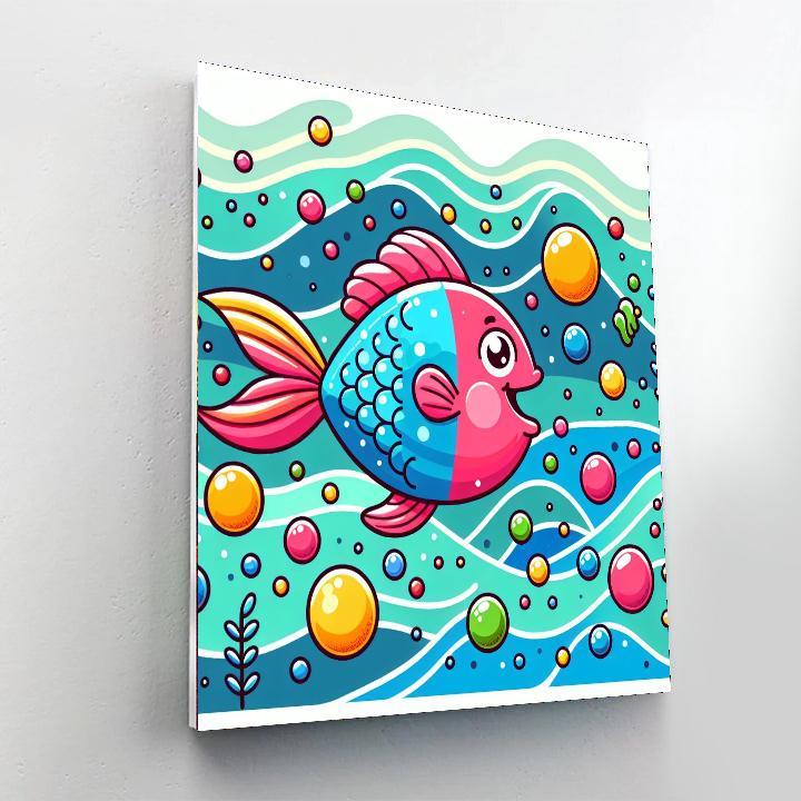 Bubbles Of Fun Painting Number Kit