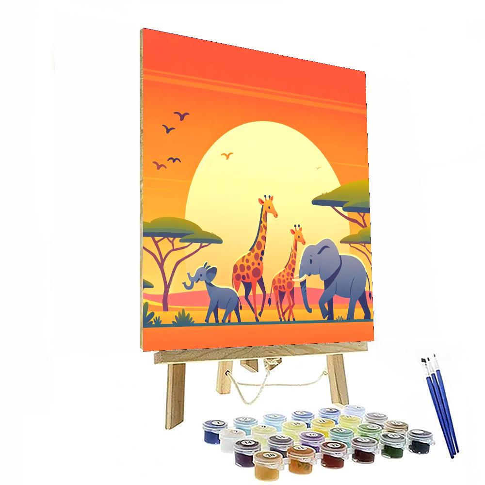 Savanna Spectacle Paint By Numbers