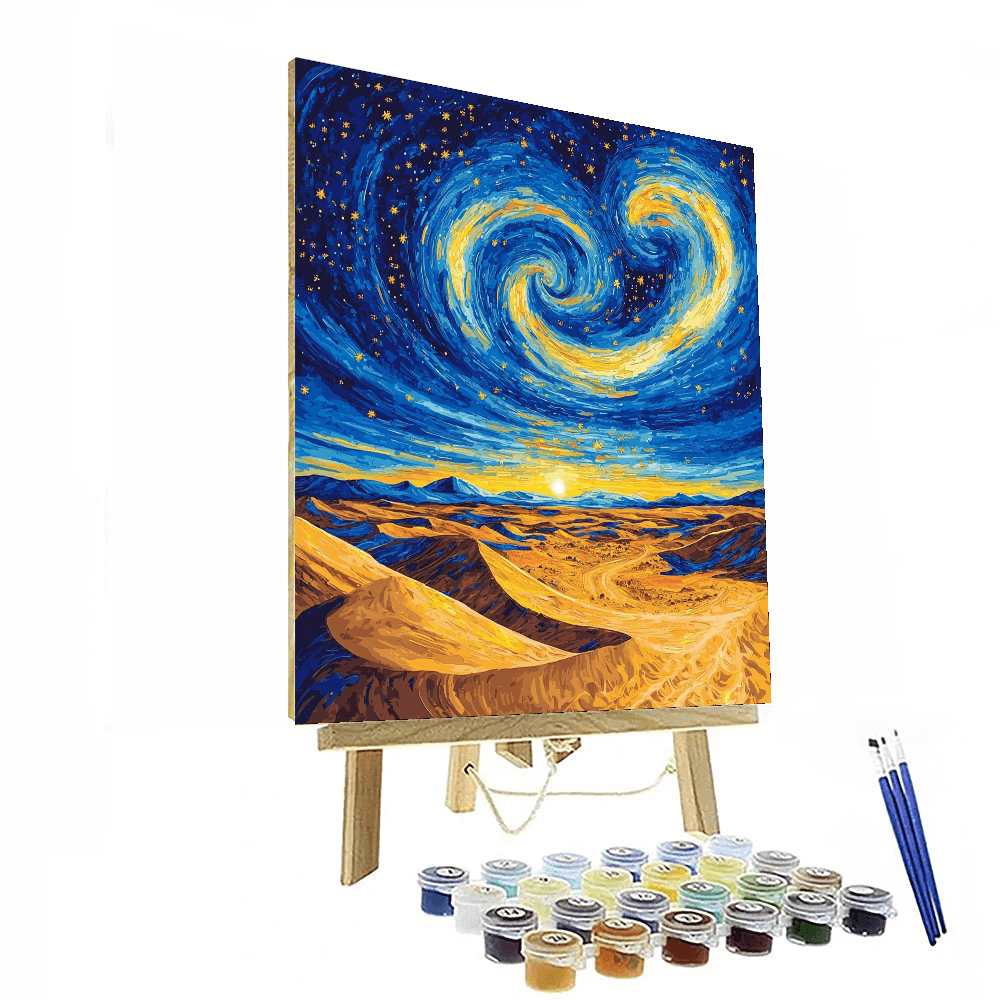 Vincent Van Gogh Inspired Starry Night In The Sahara  Paint By Numbers Kits