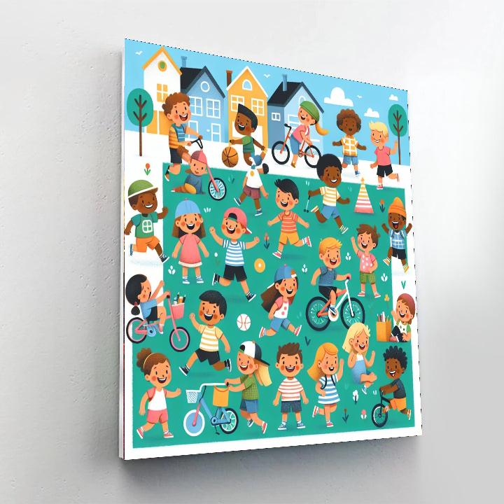 Happy Hometown Paint By Numbers Art
