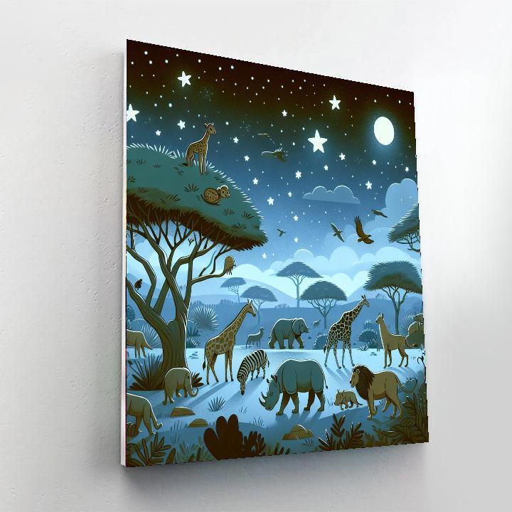 Starry Safari Sojourn Paint By Color