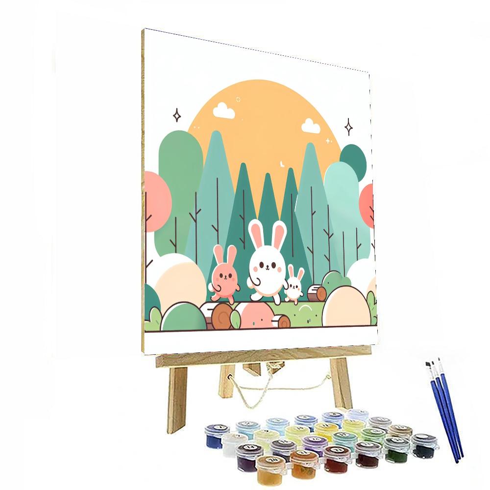 Brave Bunnies Numbered Painting Kits