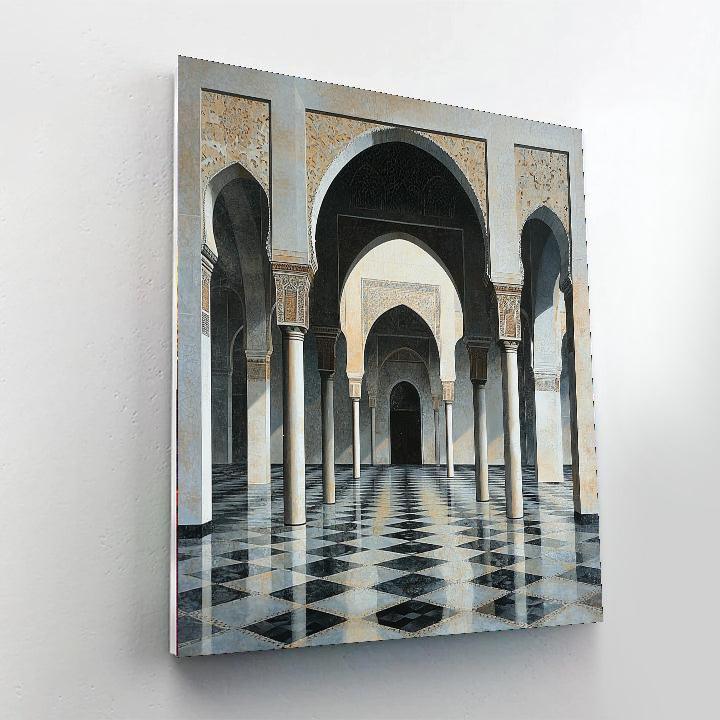 M.C. Escher Inspired Tessellated Dreams  Number Painting