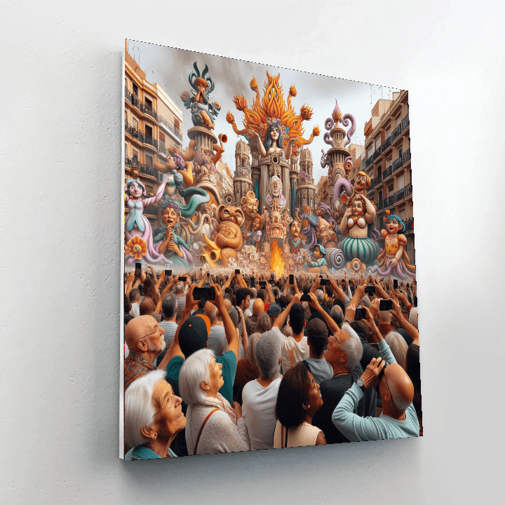 Fallas De Valencia Number Painting