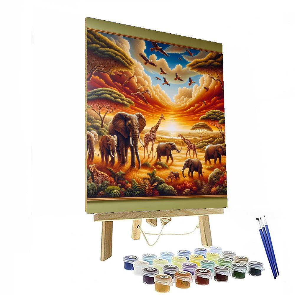 Adventure On The African Savannah Paint By Color