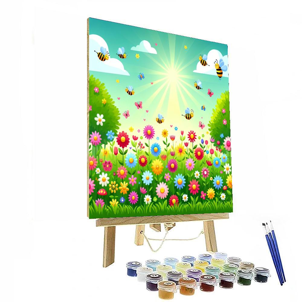 Sunshine Meadow Celebration Painting By Numbers Kit