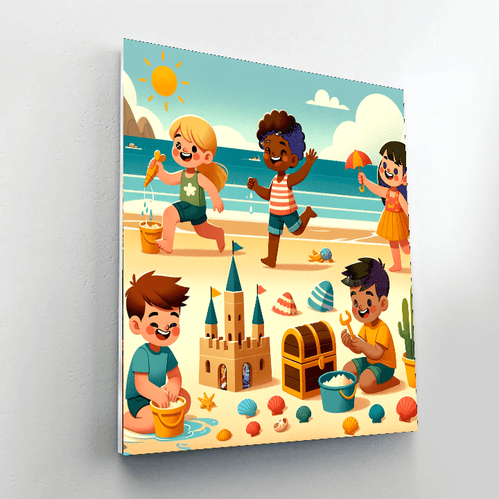 Seaside Treasure Hunt Painting By Numbers Kit