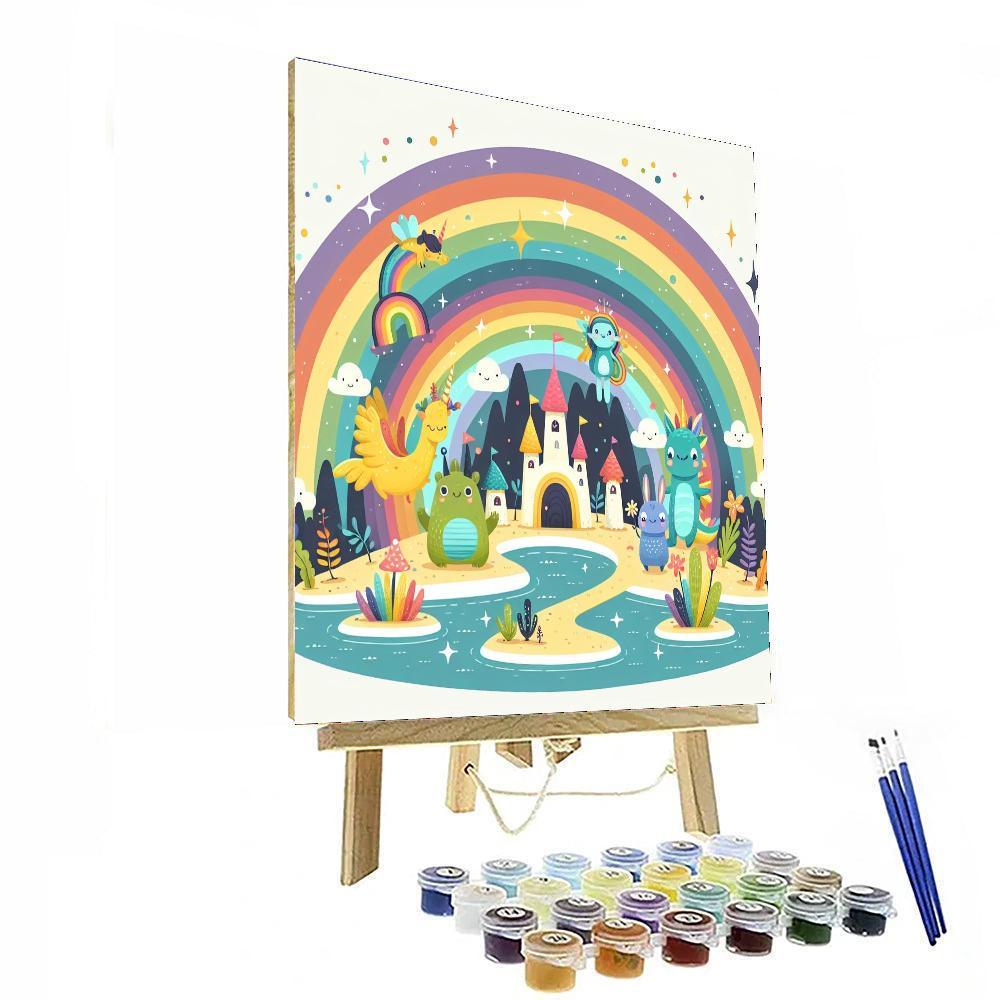 Adventure On Rainbow Island Paint By Numbers Kits