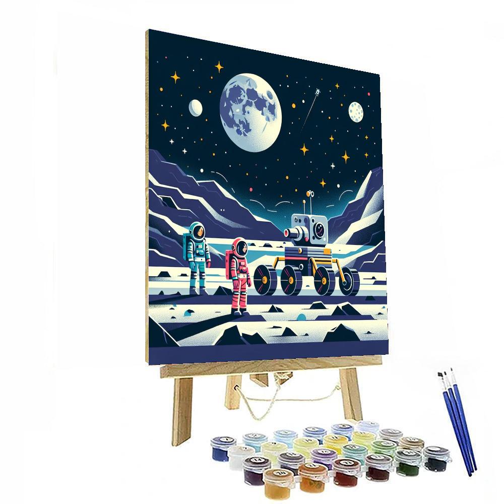 Lunar Rover Exploration DIY Paint By Numbers