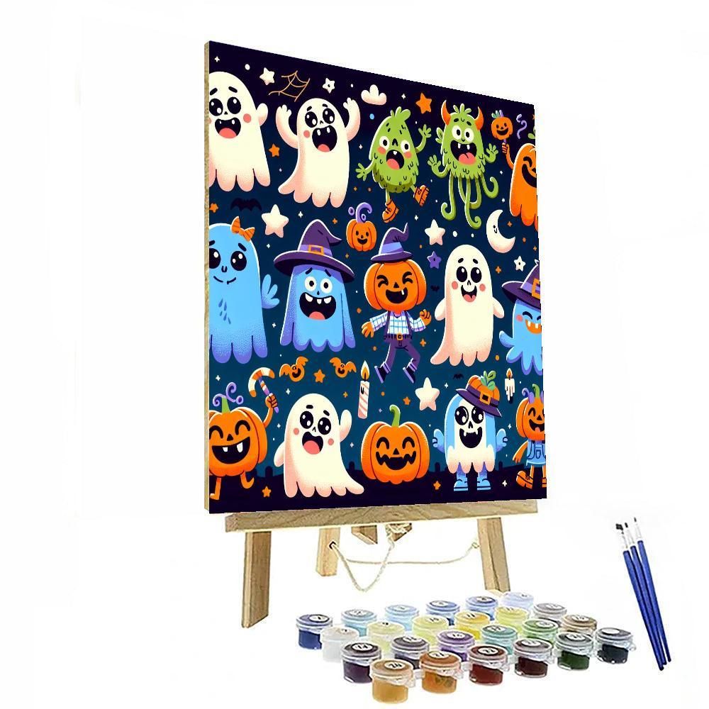 Silly Halloween Celebration Paint By Number