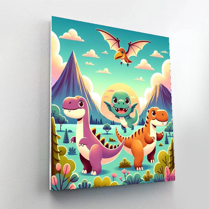 Wondrous Dinosaurs Painting Number Kit