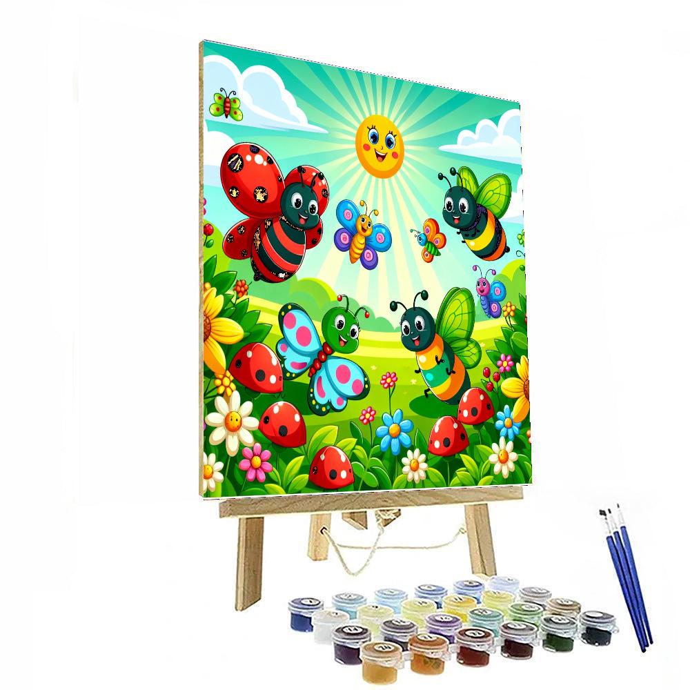 Colorful Bugs Painting By Numbers Kit