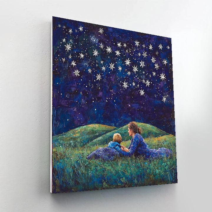 Starry Night Of Wishes Number Painting