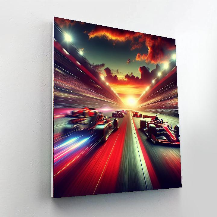 Racing Thrills Painting By Numbers Kit