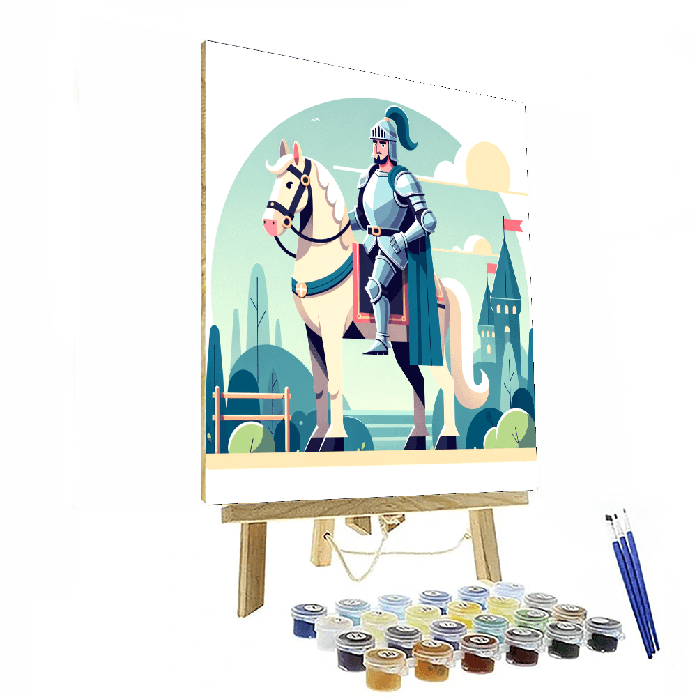 Medieval Knight's Tale Number Painting