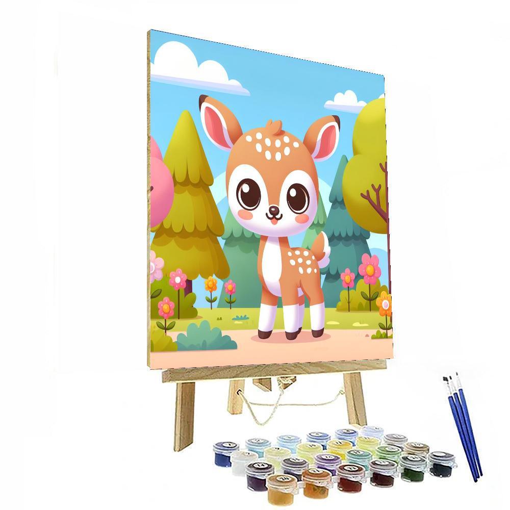 Friendly Fawn Painting By Numbers Kit