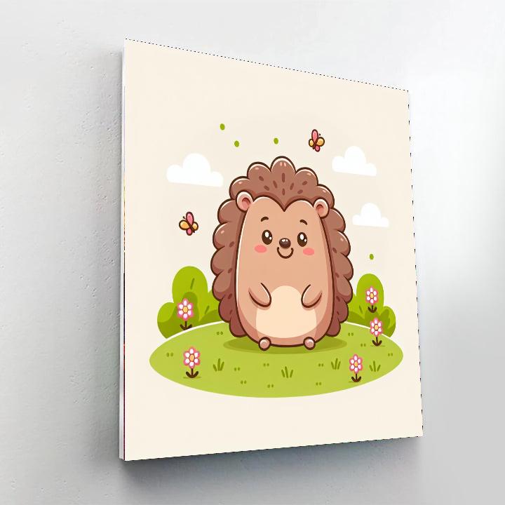 Giggly Hedgehog Painting By Numbers Kit