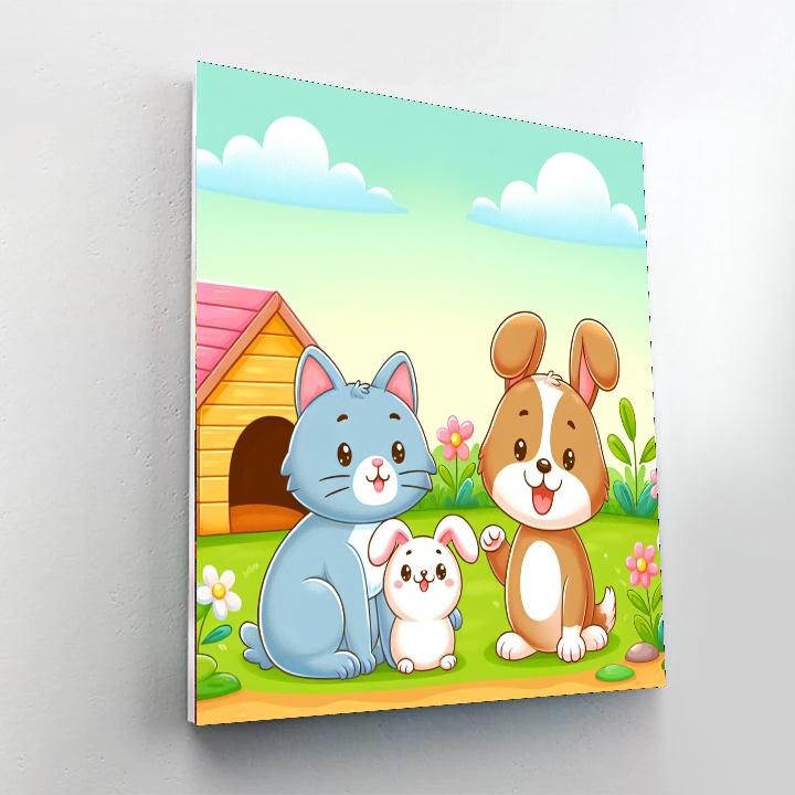 Furry Friends DIY Paint By Numbers