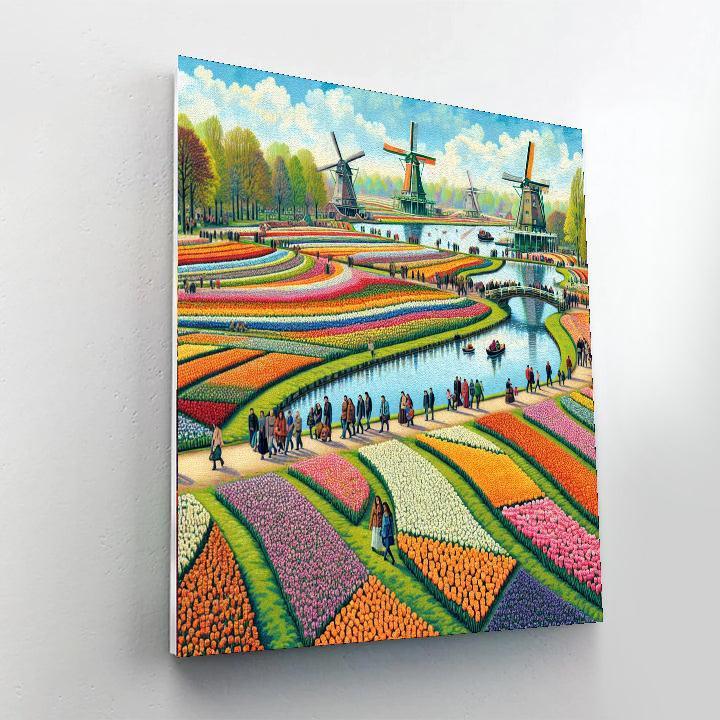 Holland Flower Festival - Netherlands Paint By Color