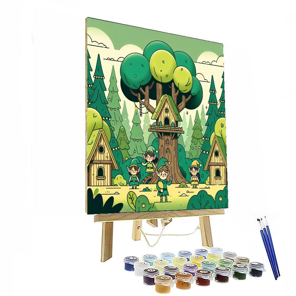 Fantasy Elf Kingdom Painting By Numbers Kit
