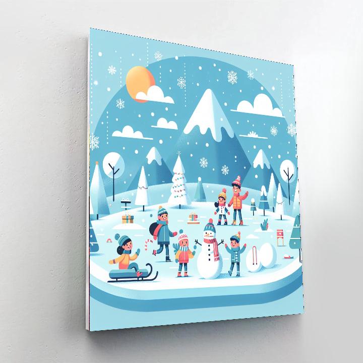 Frosty Wonderland DIY Paint By Numbers