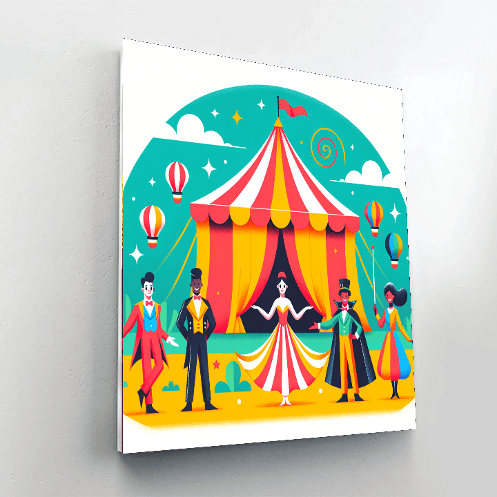 Lively Carnival Circus Paint By Color