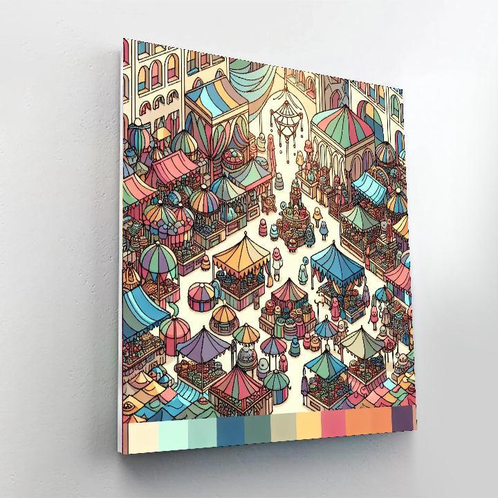 Magical Market Of Wonder Painting By Numbers Kit