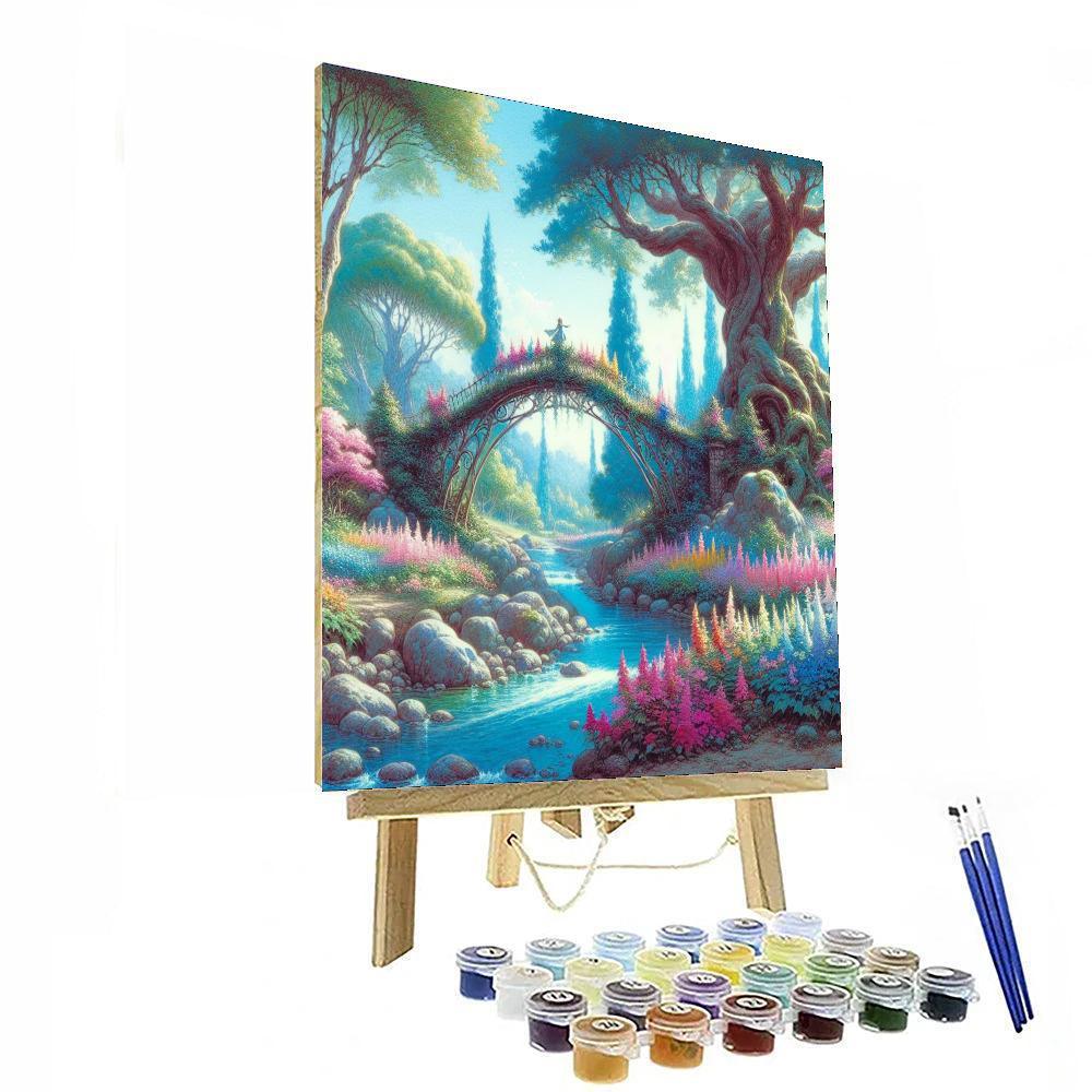 Fairy Tale Bridge Crossing DIY Paint By Numbers