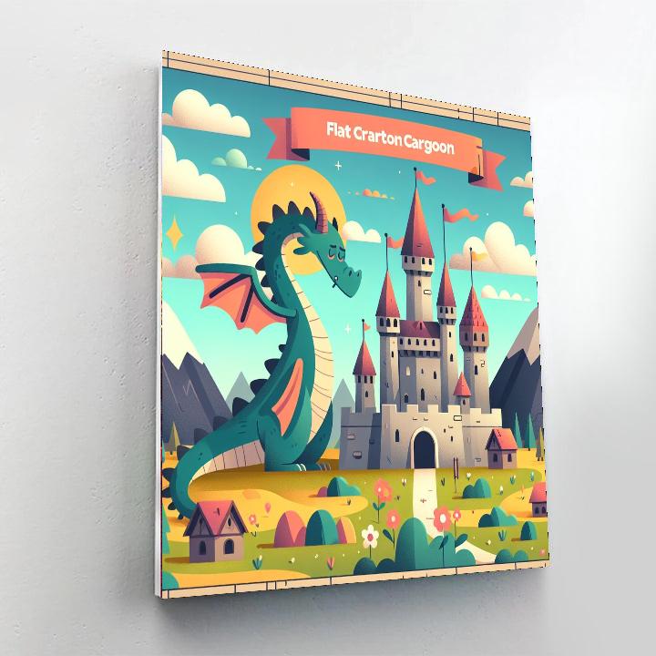Dragon Kingdom DIY Paint By Numbers