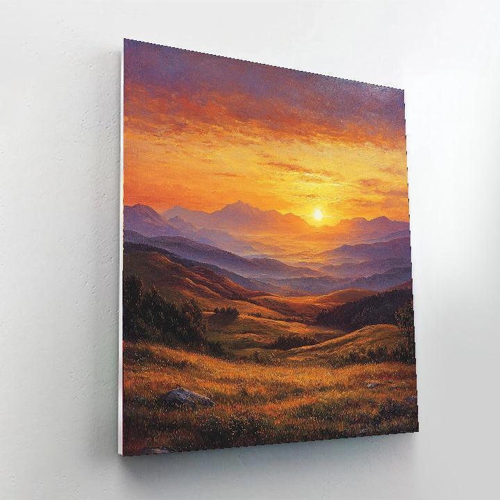 Caspar David Friedrich Inspired Timeless Wanderlust  Paint By Numbers