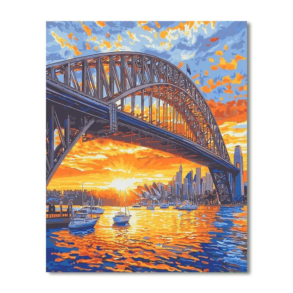 Sydney Harbour Bridge Paint by numbers kits